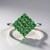 Bague en argent et Tsavorite de Tanzanie