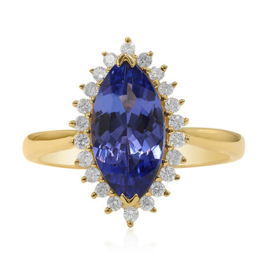 AAA-Tansanit-Goldring (CIRARI)