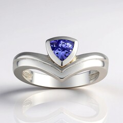 Anello in argento con Tanzanite (Pallanova)