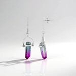 Orecchini in argento con Quarzo Bicolore (MONOSONO COLLECTION)