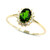 Anello in oro con Diopside Russo