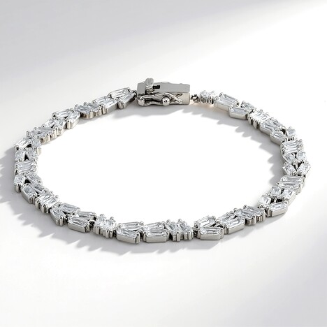 Bracciale in argento con Topazio Bianco