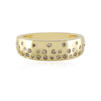 Anello in argento con Diamante Champagne I2