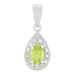 Pendentif en argent et Péridot de Mandchourie