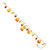 Bracciale in argento con Ambra Sunrise Baltica (dagen)