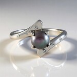Anello in argento con Perla d'Acqua Dolce Argentata