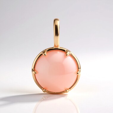 Ciondolo in argento con Opale Rosa