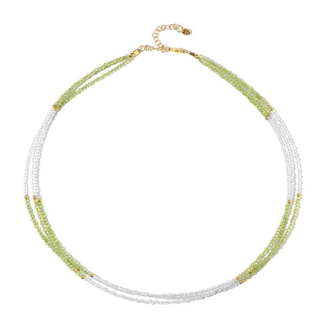 Zilveren halsketting met peridoots