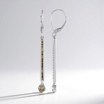 Orecchini in oro con Diamante Champagne I2 (KM by Juwelo)