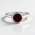 Anello in argento con Granato Mozambico