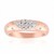 9K VVS1 (G) Diamond Gold Ring (Annette)