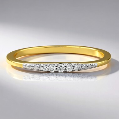 Gouden ring met een Diamant SI2 (G) (Annette)