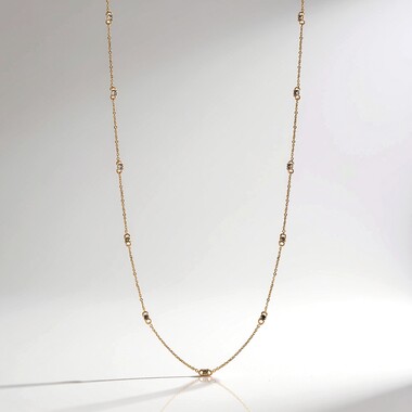 Collana in oro con Diamante Champagne I2 (de Melo Gold)