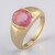 Anello in argento con Zaffiro Rosa del Madagascar (de Melo)
