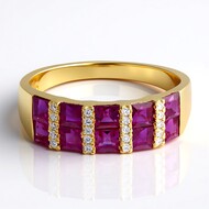 10K AAA Mozambique Ruby Gold Ring