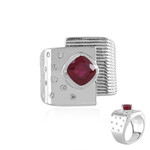 Bague en argent et Rubis de Madagascar (de Melo Essence)