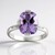 Anello in argento con Ametista Rose de France