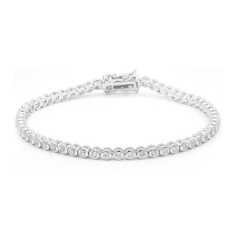 Zilveren armband met zirkonen