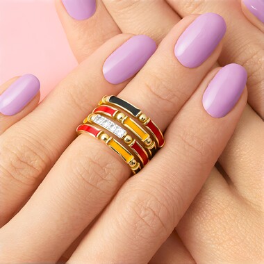 Anillo en plata con Topacio blanco