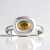 Anello in argento con Topazio Imperiale (Pallanova)