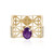 Uruguay-Amethyst-Goldring (Ornaments by de Melo)