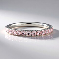 Anello in argento con Tormalina Rosa Nigeriana