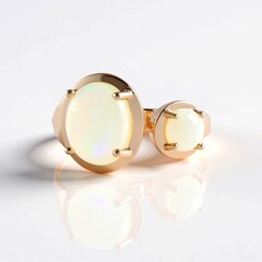 Anello in oro con Opale di Welo AAA (de Melo Gold)