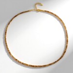 Collana in argento con Zircone Cognac