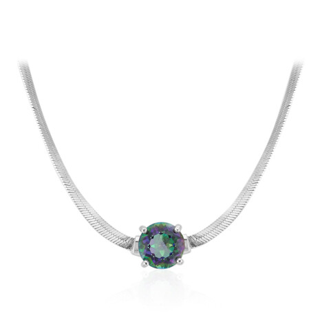 Mystic Quartz Silver Necklace