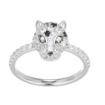 Edelstein-Silberring (Adela Silber)