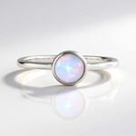 Anello in argento con Opale di Welo