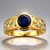 Anello in oro con Zaffiro Blu del Madagascar (de Melo Gold)