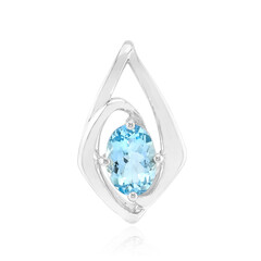 Ciondolo in argento con Acquamarina del Mozambico (Pallanova)