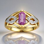 Anello in oro con Zaffiro Rosa del Madagascar (Rifkind 1894 Collection)