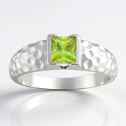 Sphene Silver Ring
