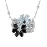 Black Spinel Silver Necklace (Dallas Prince Designs)