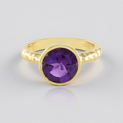 Anello in argento con Ametista Zambiana