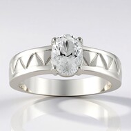 Herkimer Quarz-Silberring (Pallanova)