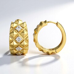 Orecchini in argento con Zircone (Adela Silber)