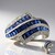 Anello in oro con Zaffiro Ceylon Blu
