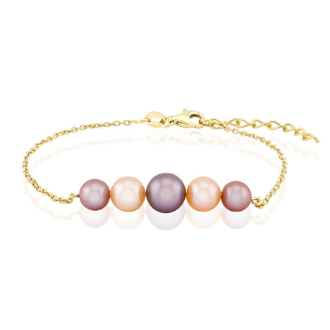 Purple Ming Pearl Silver Bracelet (TPC)