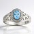 Anello in argento con Acquamarina Santa Maria