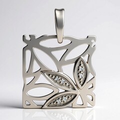 Ciondolo in argento con Diamante I1 (G) (Annette)