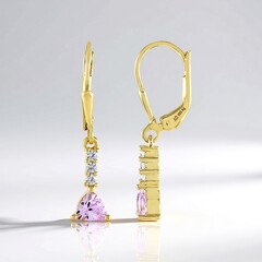Orecchini in argento con Tanzanite (non riscaldata)
