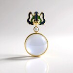 Ciondolo in argento con Pietra di Luna Bianca (Adela Silber)