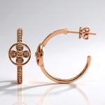 Orecchini in oro con Diamante Rose de France SI1 di Argyle (Annette)
