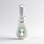 Pendentif en argent et Amblygonite