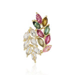 Zilveren hanger met witte topaasstenen