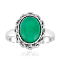 Green Onyx Silver Ring