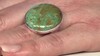 Anillo en plata con Turquesa azul del Mohave Kingman (Jones Lee)